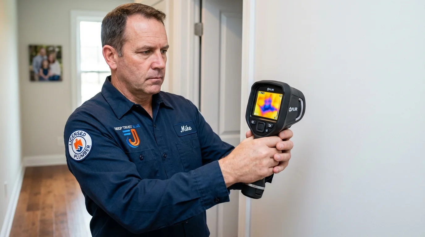 Thermal imaging leak detection by Johns Plumbing LLC in Bagdad